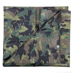 Bâche camouflage woodland 3.8 x 5 m