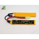 Airsoft - Batterie 2 sticks Li-Po 7.4 V - 1100 mAh (cosse mini tamiya) de la marque A2 Pro (9112012)