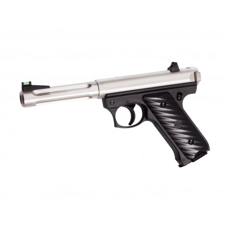 Réplique airsoft MKII noir et chrome CO2 non blow back | ASG